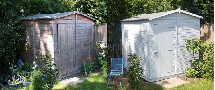 osmo transforms a garden shed from drab to fab