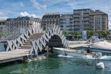 Jet d'EAU - 2017 Structural Award for Pedestrian Bridges © Gabriele Guscetti, Etienne Bouleau, Jerome Pochat