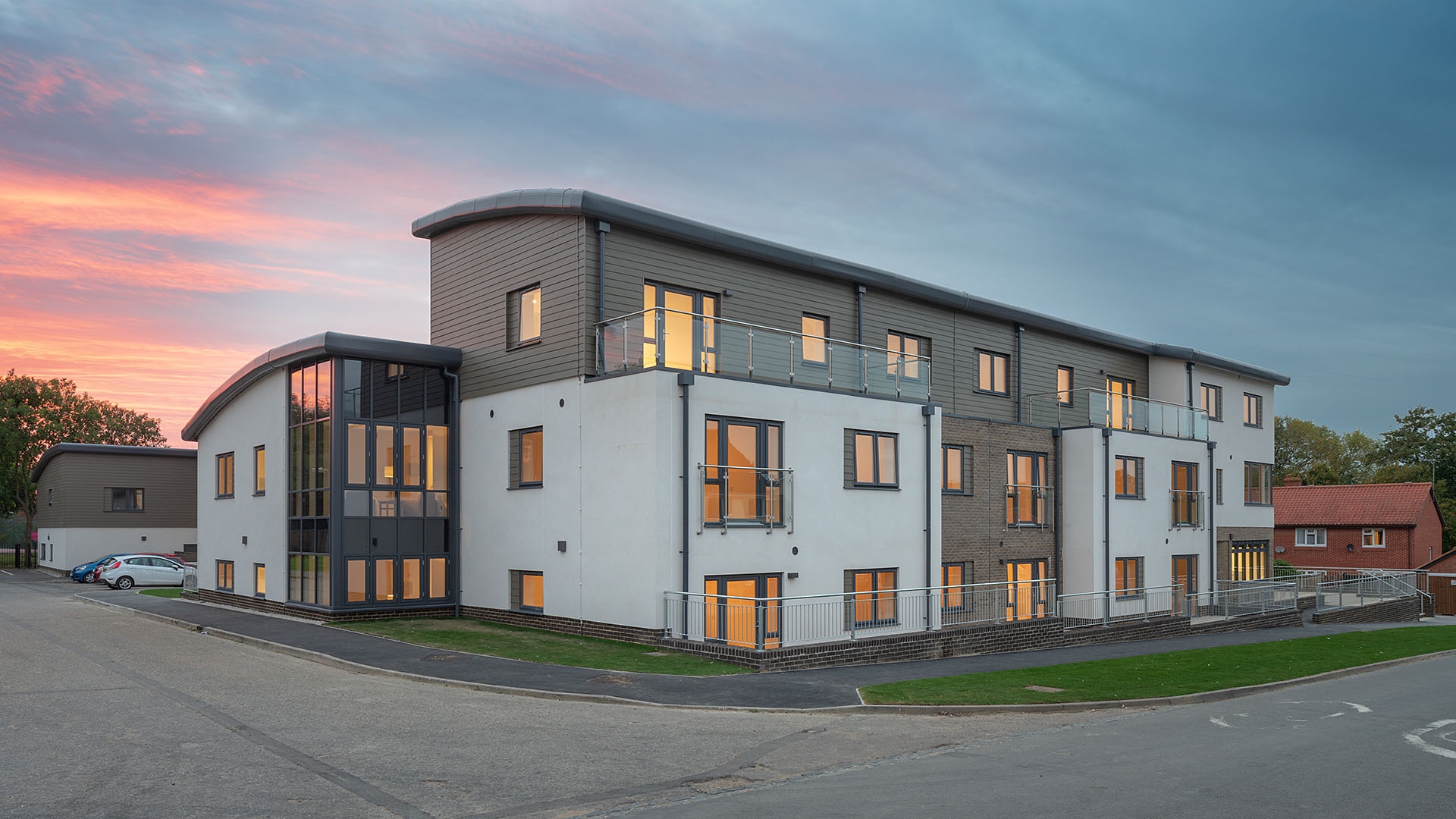 Sheltered Housing development, designed by Saunders Boston Architects