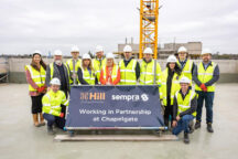 Highest point reached in the construction of 105 new homes in Basildon