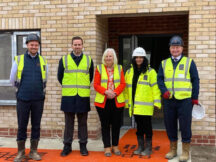 Highest point reached in the construction of 105 new homes in Basildon